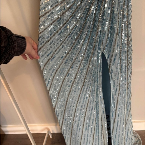 Mac Duggal Ice Blue 🧊 Sequin Gown - Picture 7 of 8